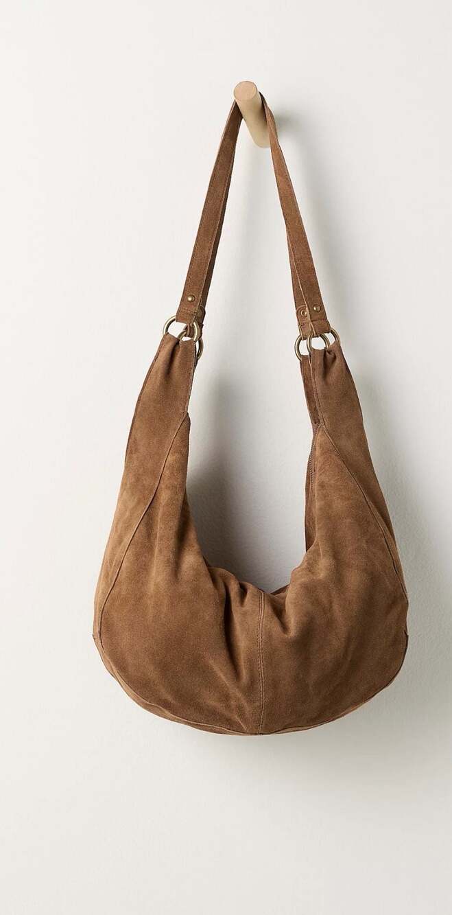 Free People Roma Suede Hobo Tote Bag - Picture 2 of 6